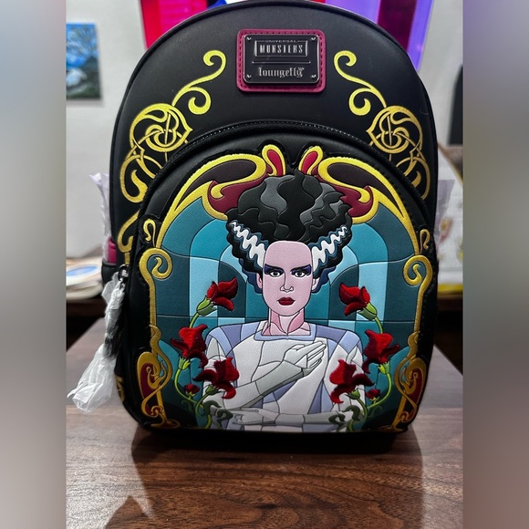 Loungefly Handbags - Universal Monsters The Bride Of Frankenstein Stained Glass Loungefly NWT​
